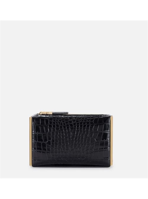 CLUTCH WITH ZIP ELISABETTA FRANCHI | BS51A56E2110 Nero